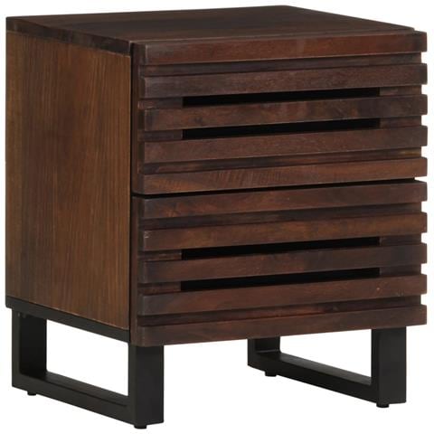 Comodini 2pz 40x34x46 Cm In Legno Massello Di Mango - Foto 2
