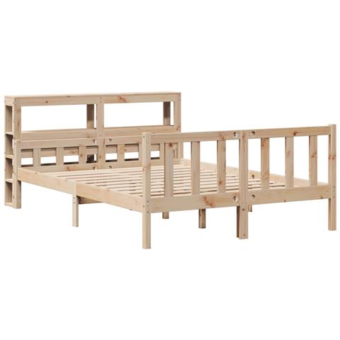 Letto Senza Materasso 120x190 Cm In Legno Massello Di Pino - Foto 3