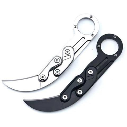 Mini Coltellino Portachiavi, Coltellino Tascabile In Acciaio Inossidabile Con Fodero - Foto 5