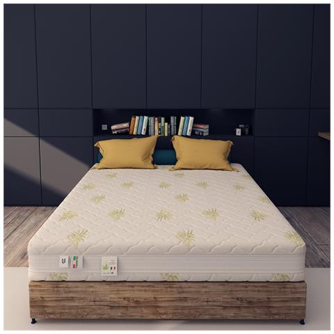 Materasso Memory Foam 15&plus; 5 cm Sfoderabile Aloe Vera Singolo misura 90x200 cm - Foto 2