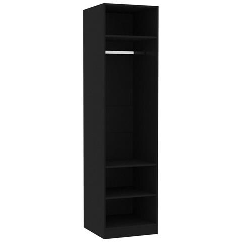 Lusso Casadino -  Armadio Nero 50x50x200 Cm In Legno Multistrato - Foto 1