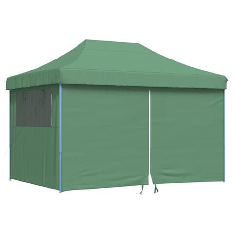 Tendone per Feste Pieghevole Pop-Up con 4 Pareti Verde - Foto 1