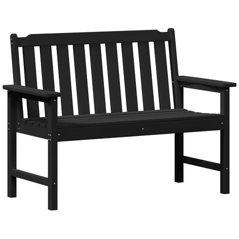 Panchina Nera 120 cm HDPE - Foto 1