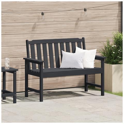 Panchina Nera 120 cm HDPE - Foto 2