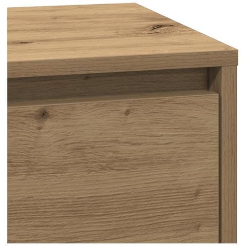 Comodino con LED in rovere artisan 39x34.5x65 cm Legno ingegnerizzato - Foto 9