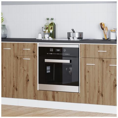 Armadio forno in rovere artigianale 60x46x81.5 cm in legno ingegnerizzato - Foto 2