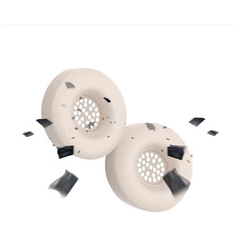 Cuscinetti Auricolari Di Ricambio In Silicone Per Cuffie Bluetooth Beats Solo 4 Beige - Foto 2