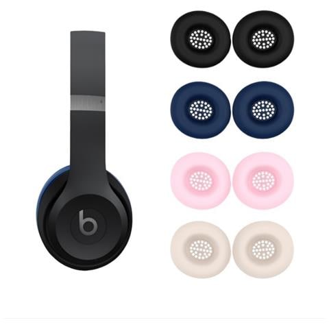 Cuscinetti Auricolari Di Ricambio In Silicone Per Cuffie Bluetooth Beats Solo 4 Beige - Foto 4
