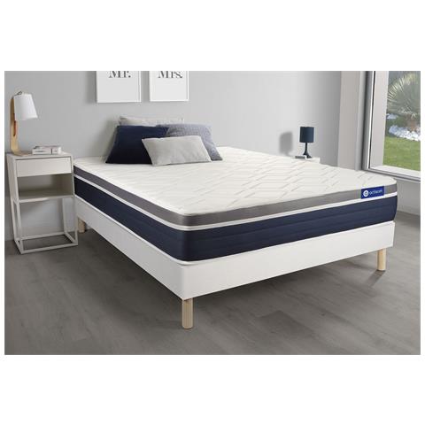 Kit Rete E Materasso Matrimoniale Actilatex Confort 180x200cm - Spessore : 26cm - Lattice E Memory Foam - Moderatamente Rigido - Foto 1