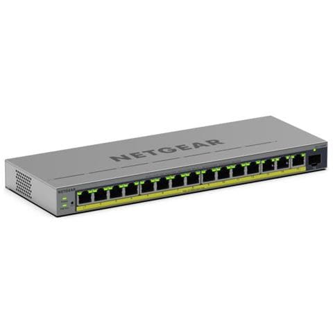 GS116EPP Gestito L2/L3 Gigabit Ethernet (10/100/1000) Supporto Power over Ethernet (PoE) Grigio - Foto 1