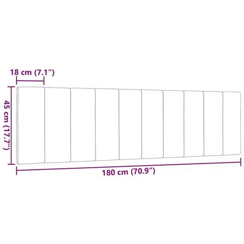 Cuscino Testiera Grigio Chiaro 180 cm in Tessuto - Foto 9