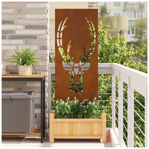 Pannello Decorativo da Giardino Ruggine 50 x 140 cm - Foto 2