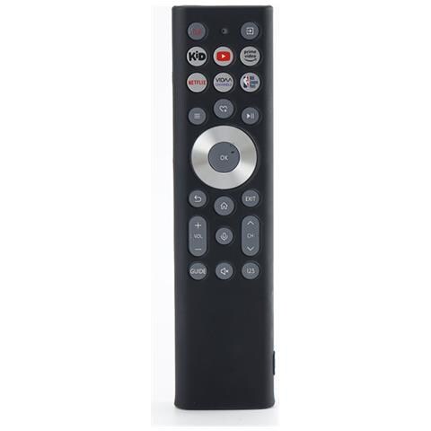 Custodia Protettiva In Silicone Compatibile Con Telecomando Tv Hisense Erf6f80h - Antiscivolo, Antiurto Black - Foto 2