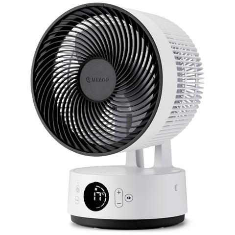 Meacofan Sefte® 8"" Ventilatore Portatile Con Batteria Sostituibile Interno/esterno Silenzioso 12 Velocità Modalità Eco Intelligente Bianco - Foto 1
