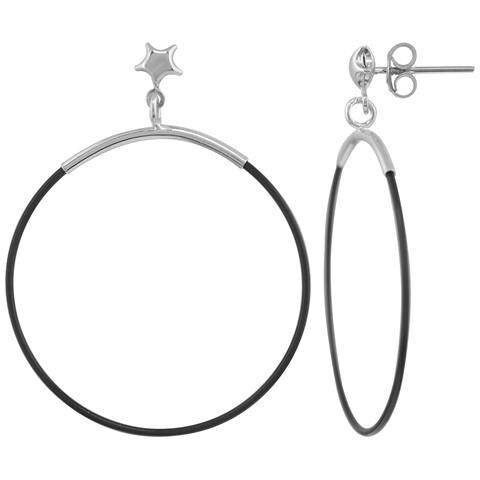 Ciondolo In Argento Sterling E Stella Nera, Design Fu - Foto 1