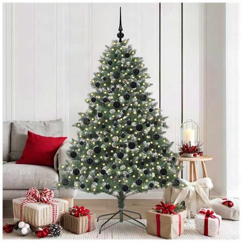 Albero di Natale artificiale con 300 LED Verde 180 cm - Foto 2
