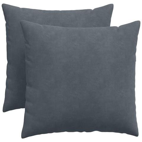 Cuscini da Divano 2 pcs Grigio scuro 50 x 50 cm - Foto 1