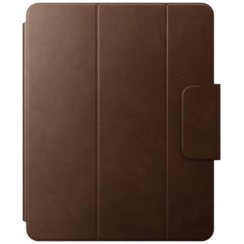 Custodia Folio In Pelle Per Ipad Pro 13"" (m4/m5) Con Supporto, Marrone - Foto 2