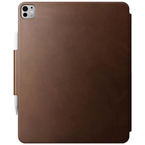Custodia Folio In Pelle Per Ipad Pro 13"" (m4/m5) Con Supporto, Marrone - Foto 5