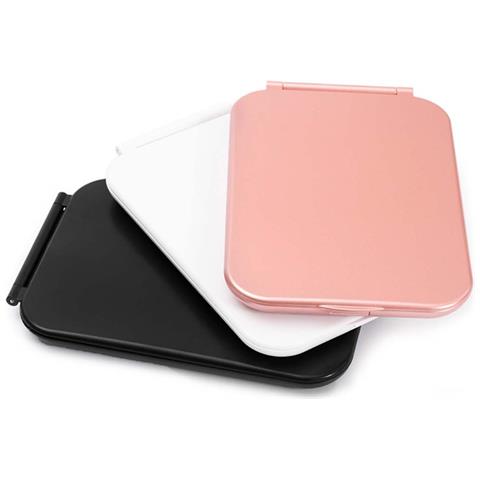 Specchio Led Per Trucco: Portatile, Pieghevole, Ricaricabile Con Controllo Touch E Luce Dimmerabile Black - Foto 4