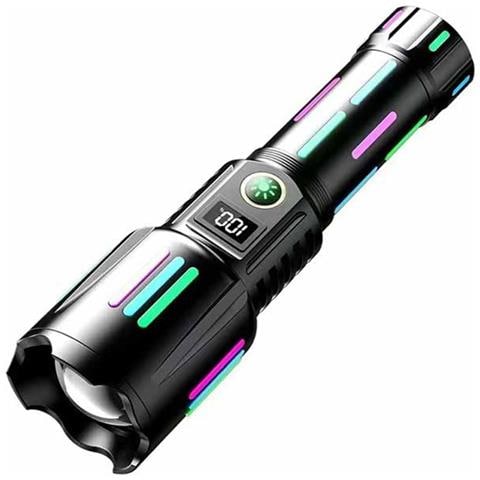 Torcia Laser Bianca 20w Con Batteria 26650 & Cavo Usb - Ricaricabile, Zoomabile - Foto 1