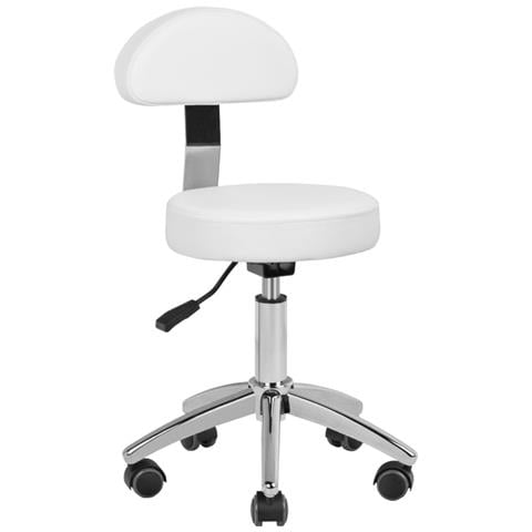 sgabello pedicure cosmetico 304p bianco - Foto 1