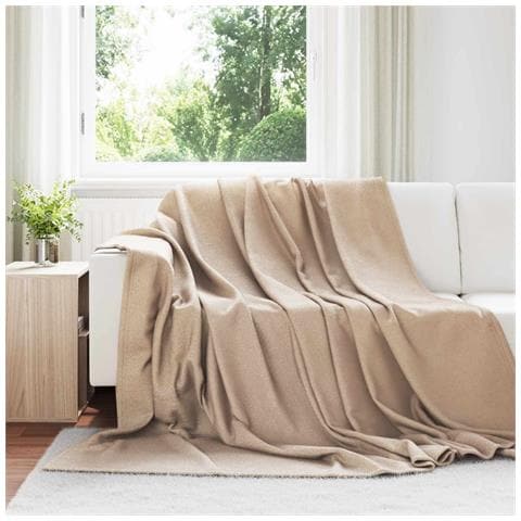 Coperta Cammello 240 x 220 cm Panno - Foto 2