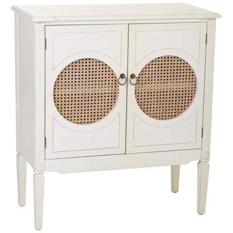 Mobile Da Ingresso In Legno Con Griglie Bianche 80x38x90h - Foto 1