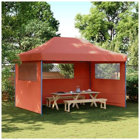 Tenda Party Terracotta 279 x 410 x 315 cm Tessuto Oxford - Foto 2