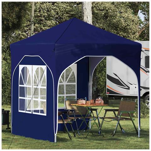 Tenda per feste a pop-up 192 x 192 x 245 cm Blu - Foto 2