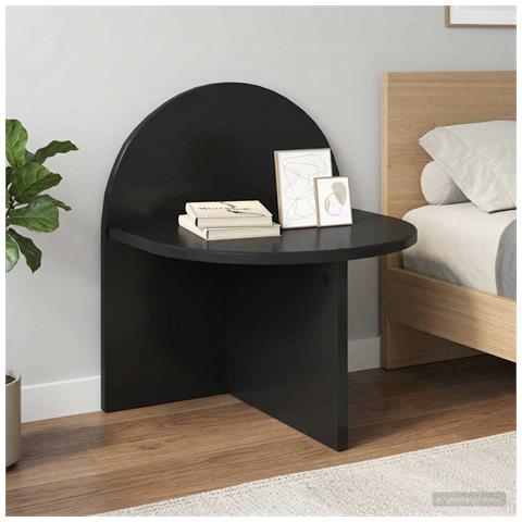 Comodino 2 pcs Rovere Nero 40 x 35,5 x 45,5 cm - Foto 2