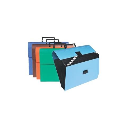 classificatore a 12 tasche 32x24cm in cartoncino plastificato - Foto 1