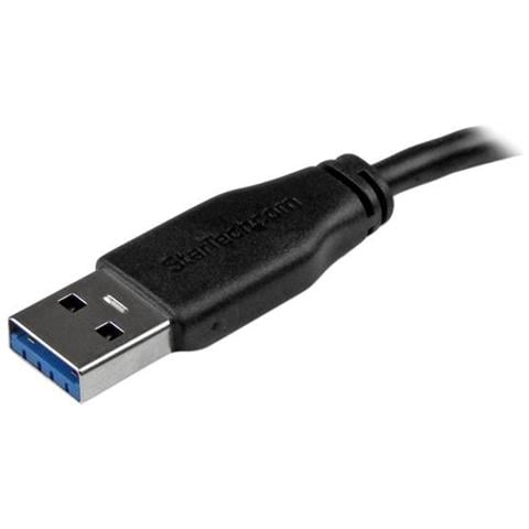 Cavo USB 3.0 Tipo A a Micro B slim - Connettore USB3.0 A a Micro B slim ad alta velocità M / M - 3m - Foto 2