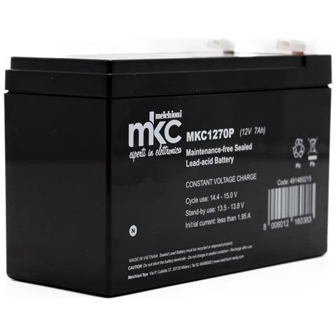 Batteria Ermetica A Secco Al Piombo 12v 7ah Per Ups Gruppi Di Continuita' - Foto 6