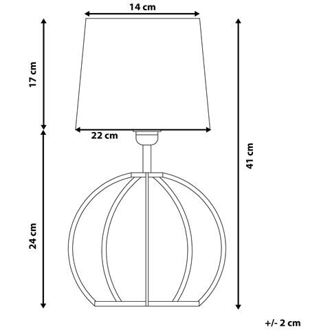 Lampada Da Tavolo In Legno Bianco Samo - Foto 27