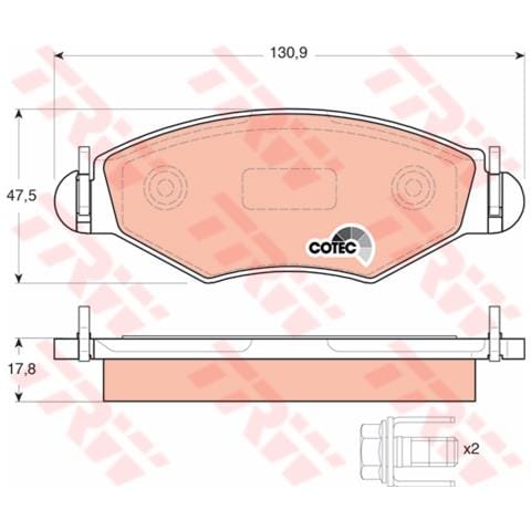 Kit Pastiglie Freno Gdb1500 - Foto 3