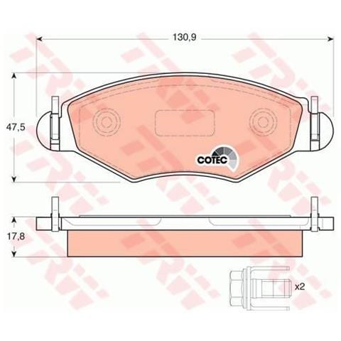 Kit Pastiglie Freno Gdb1500 - Foto 1