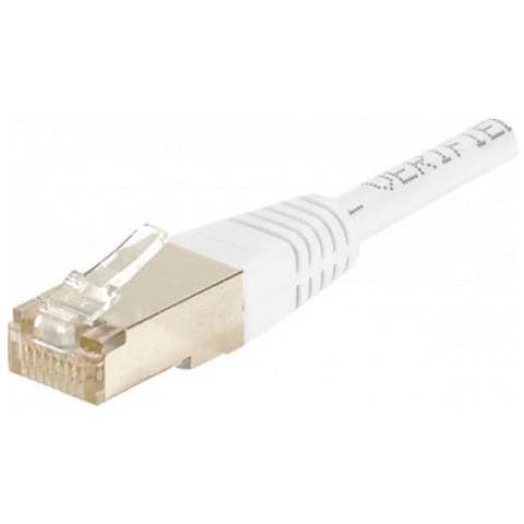 854153 Cavo Di Rete 0,5 M Cat5e F / utp [ ftp] Bianco (patch Cord Rj45 Cat. 5e F / utp White - 0.50 M Copper / aluminium)  - Foto 1