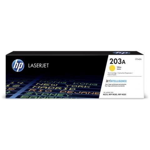 Toner Originale Cf542a Giallo Laserjet Color M280 M281 M254 203a Capacita 1.300 Pagine - Foto 2