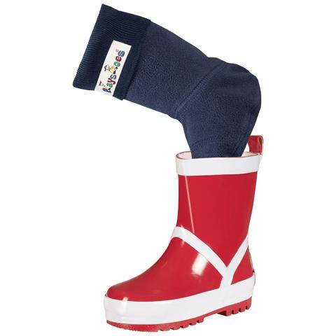 Mädchen Stulpen 189988 Fleece Stiefelsocken, Stulpen, Einziehsocken für Gummistiefel und Stiefel, Gr. 24/25, Blau (marine)  - Foto 2