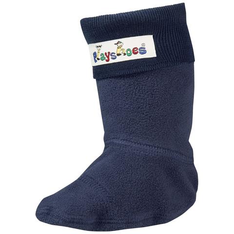 Mädchen Stulpen 189988 Fleece Stiefelsocken, Stulpen, Einziehsocken für Gummistiefel und Stiefel, Gr. 24/25, Blau (marine)  - Foto 1