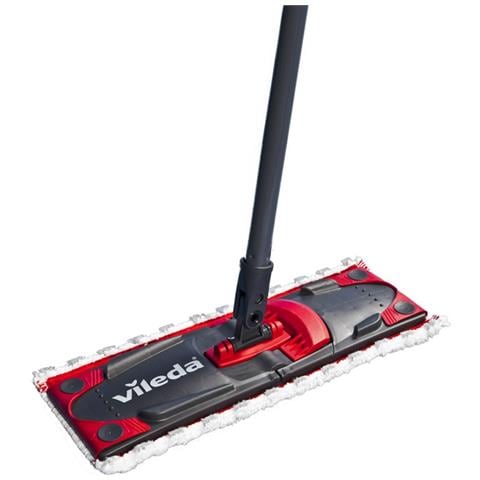 Ultramax Mop spazzolone Fibra Bagnato Nero, Rosso - Foto 1