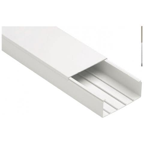 Canale Portacavi Con Coperchio 150x60 Bianco Barra 2 Metri - Eccp15060b - Foto 1
