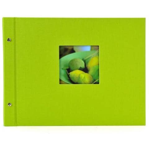 Bella Vista Album Fotografico E Portalistino Verde 40 Fogli Rilegatura All'inglese - Foto 1