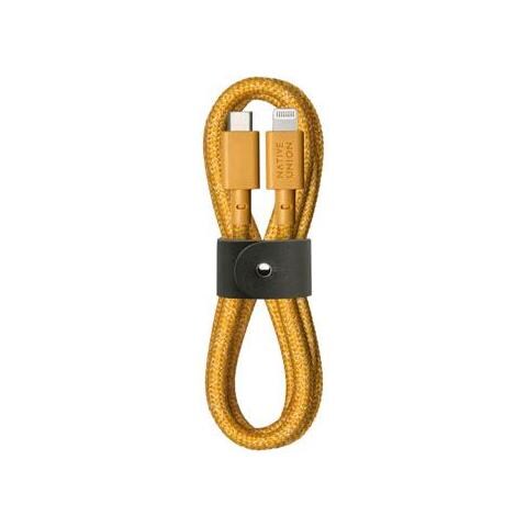 Cavo Eco Belt Da Usb-c A Lightning - 1,2 M, Giallo - Foto 1