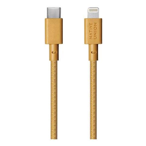 Cavo Eco Belt Da Usb-c A Lightning - 1,2 M, Giallo - Foto 2