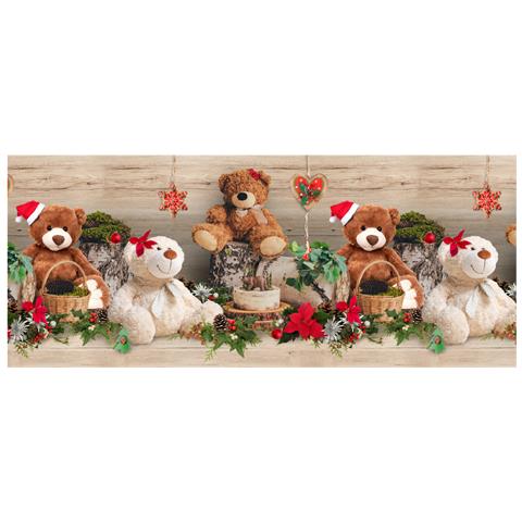 Tappeto Natale Passatoia Cucina Antiscivolo Sottolavello Digitale Teddy Noel 50x50 Teddy Noel - Foto 1