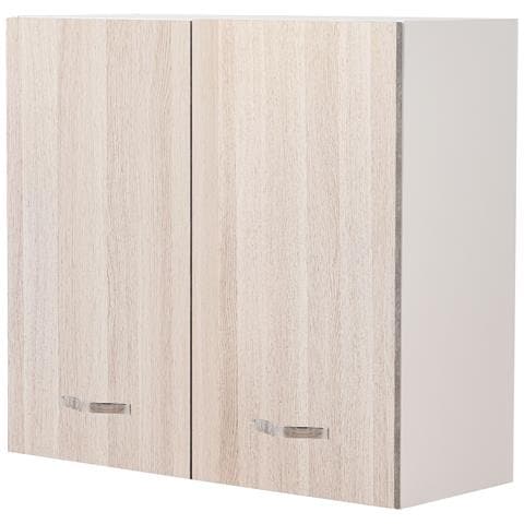 Pensile Da Cucina Armadio Sospeso Da Parete Doppia Anta In Legno Colore Olmo - Foto 1