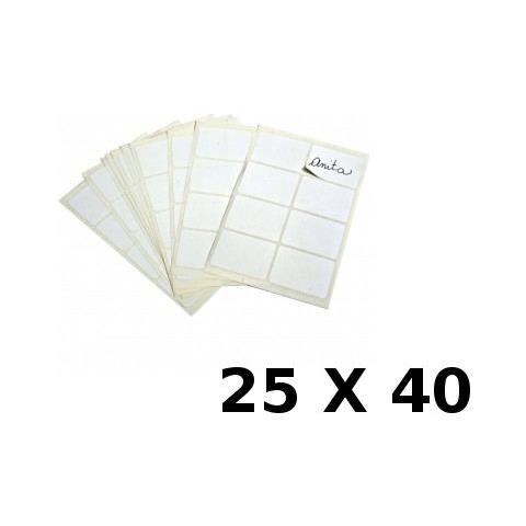 Etichette Bianche Adesive 25X40Mm - Foto 1