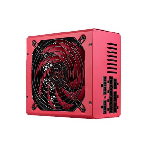 Mpvu750m, Alimentatore Atx 750w Full Modulare, 10 Anni Di Garanzia, 80plus Silver +87% Efficienza, Ventola Fdb Da 140mm Con Tecnologia Ai-rpm, Condensatori Giapponesi Da 105°, Red - Foto 2